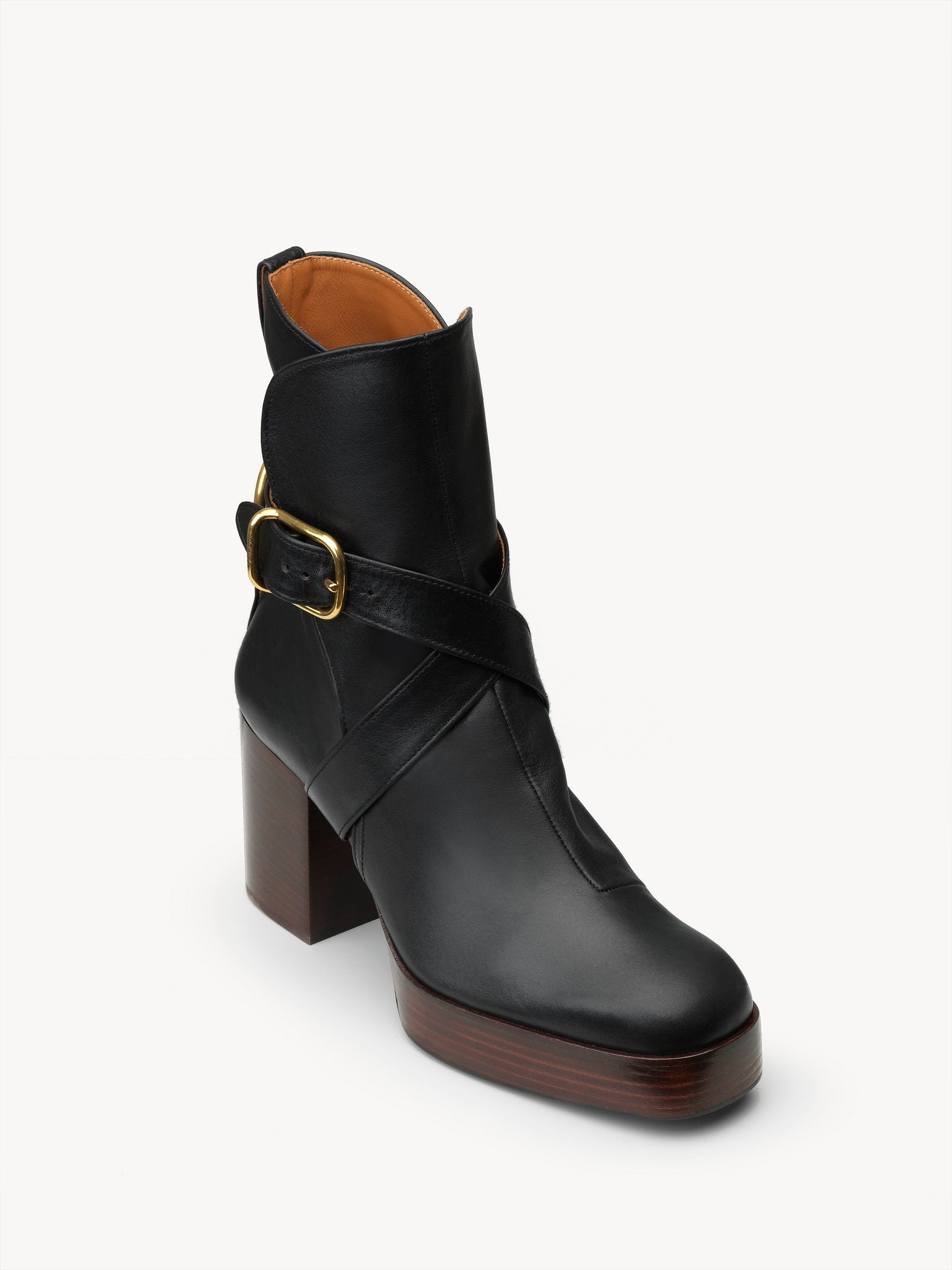 Bottines Izzie en cuir - Black