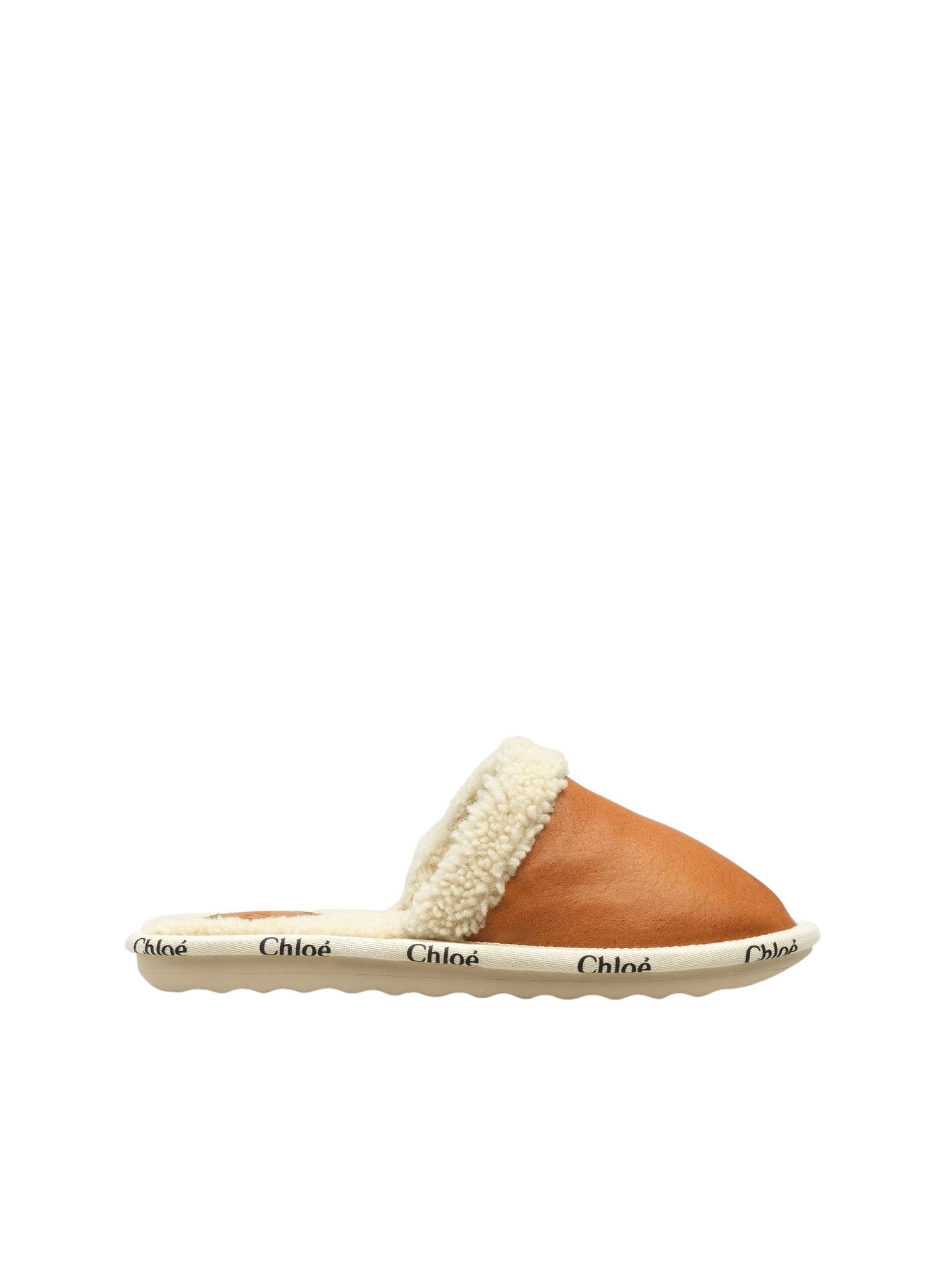 Mules Woody en cuir - Luminous Ochre
