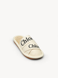 Mules Woody en cuir - White
