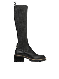 Bottes chaussettes Franne en mohair - Black