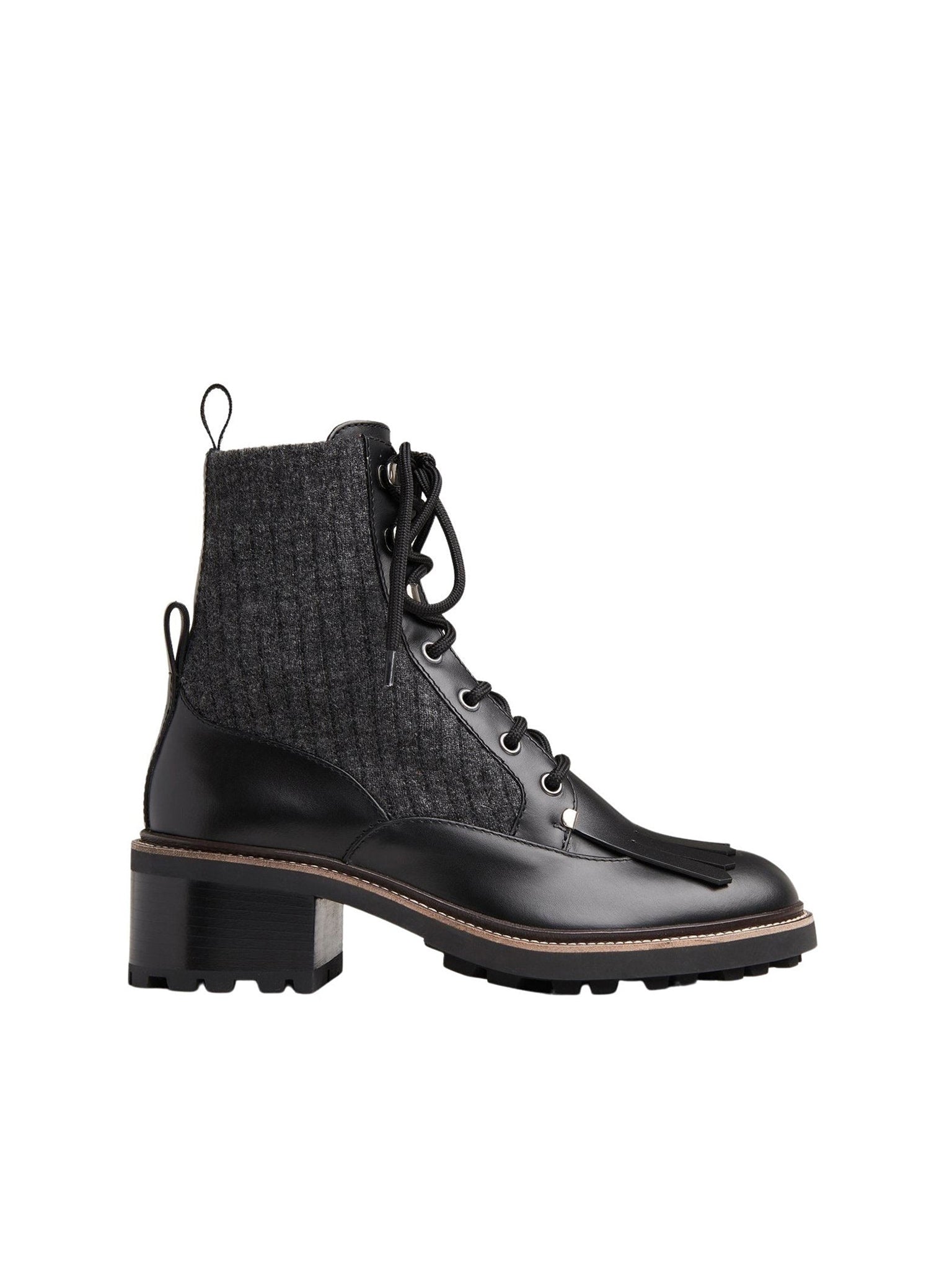 Bottines Franne en mohair - Black