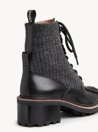 Bottines Franne en mohair - Black