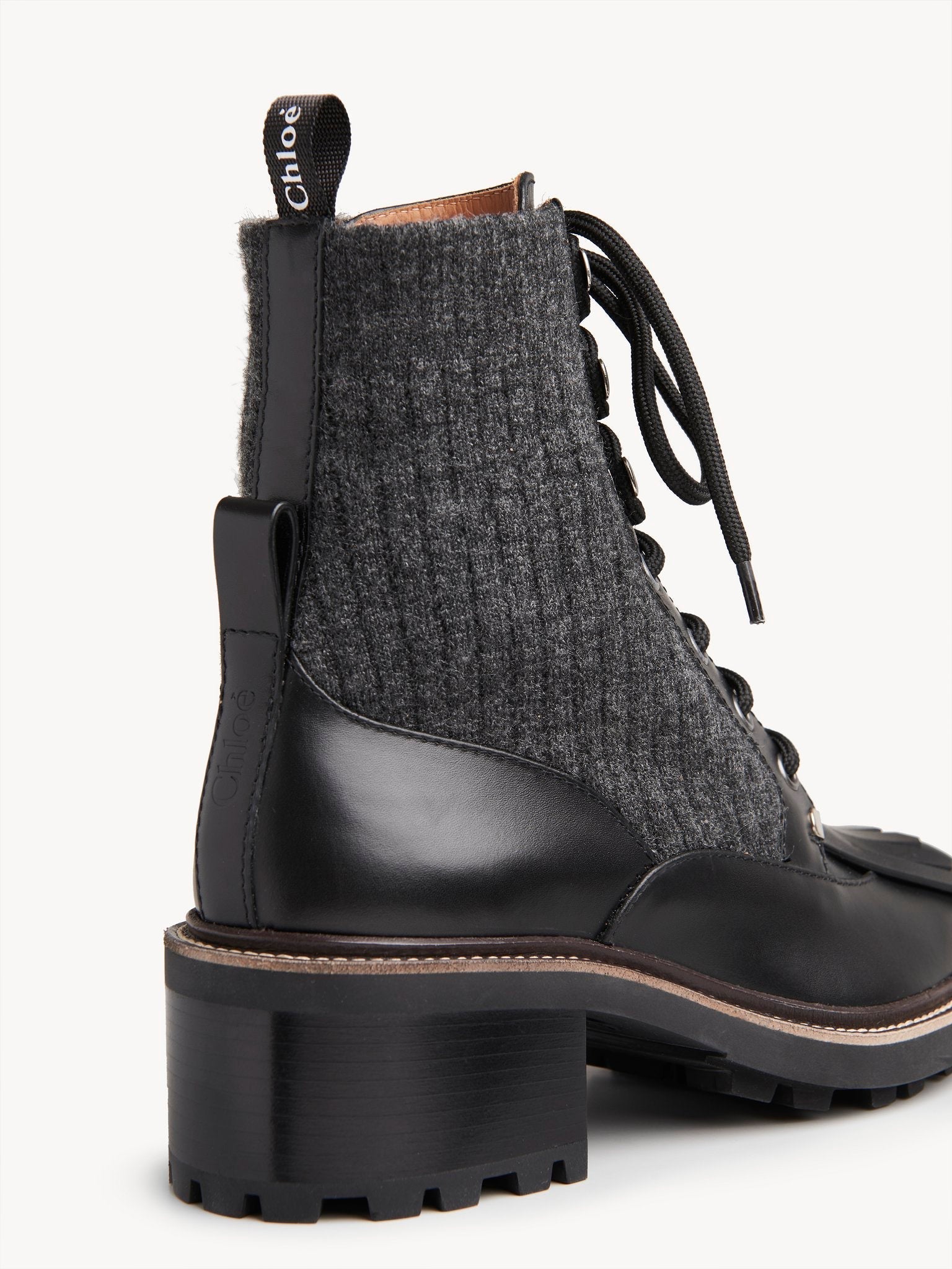 Bottines Franne en mohair - Black