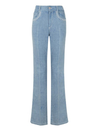 Pantalon bootcut détails poches - Grizzled Blue