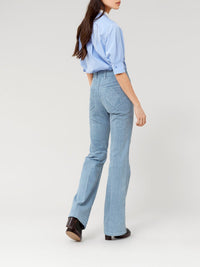 Pantalon bootcut détails poches - Grizzled Blue