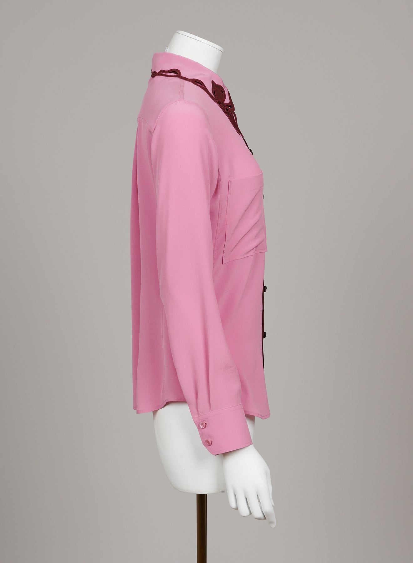 Top en crêpe - Rose Velouté