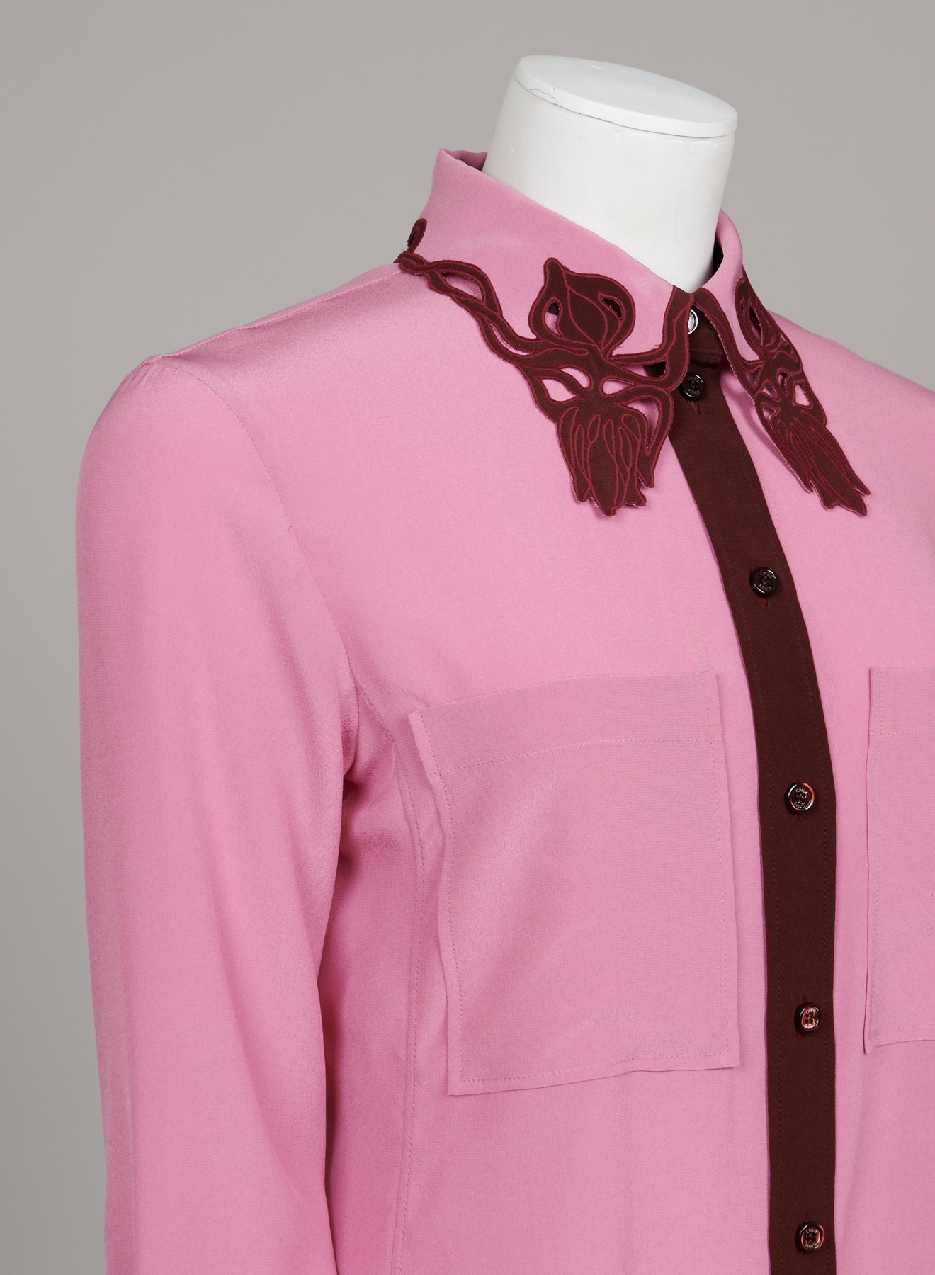 Top en crêpe - Rose Velouté