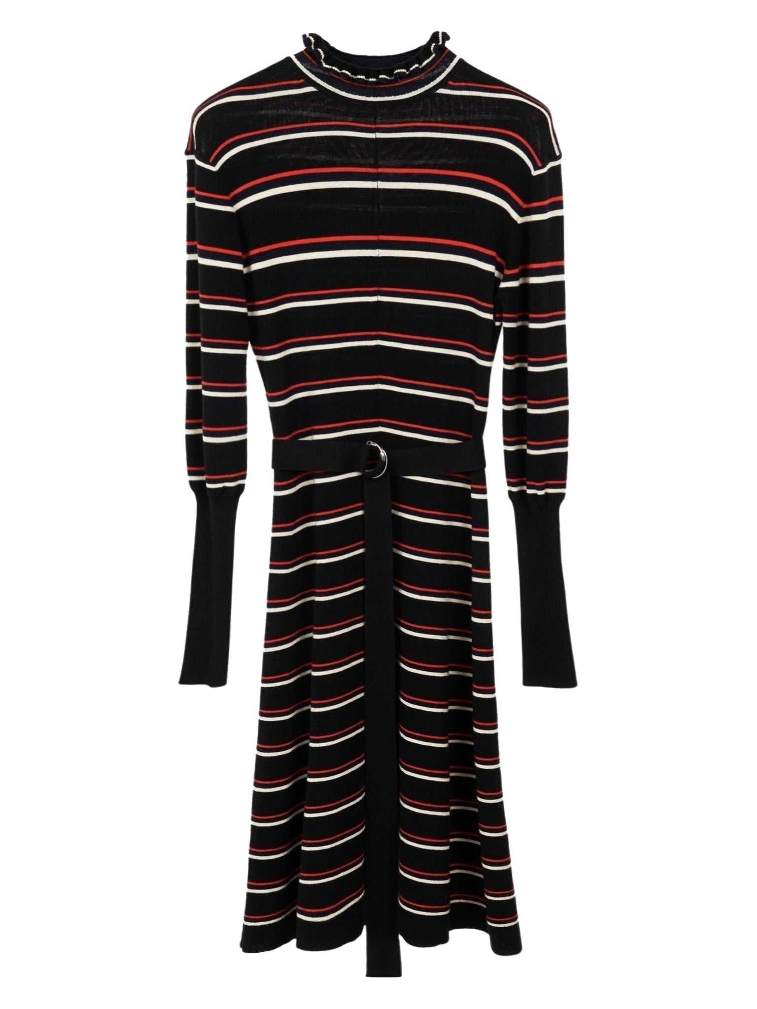 Robe en maille rayée - Multicolour Black