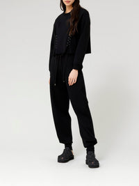 Pantalon jogging en laine mérinos - Black