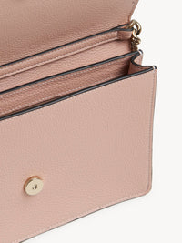 Mini sac Alphabet en cuir - Cement Pink