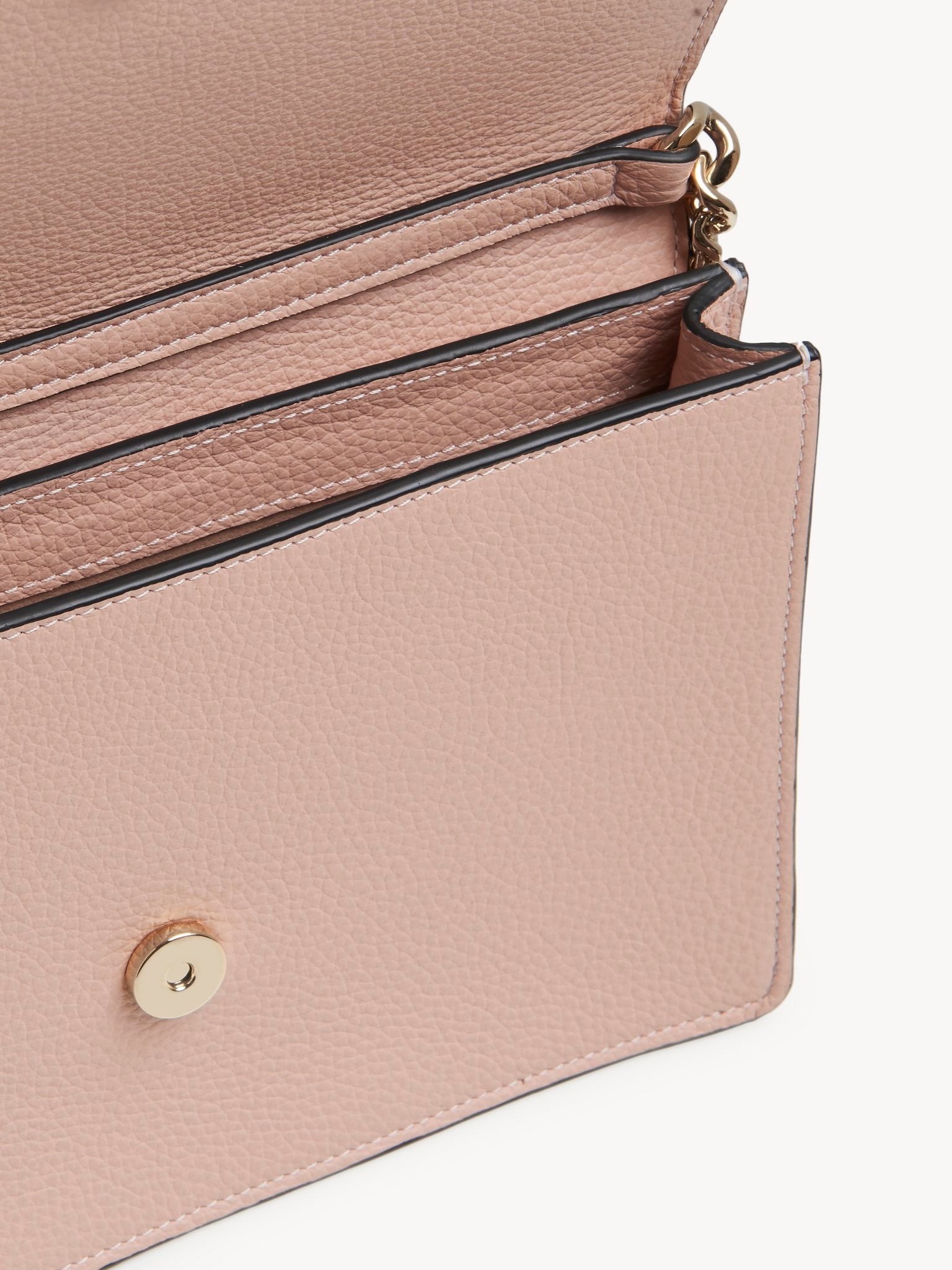 Mini sac Alphabet en cuir - Cement Pink