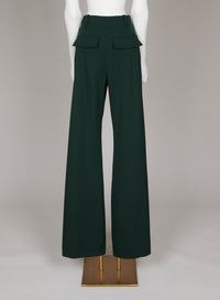 Pantalon grain de poudre - Pin Foncé