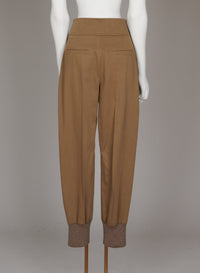 Pantalon en coutil de coton - Marron