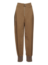 Pantalon en coutil de coton - Marron