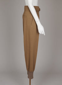 Pantalon en coutil de coton - Marron