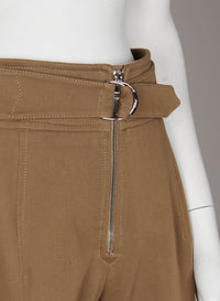 Pantalon en coutil de coton - Marron