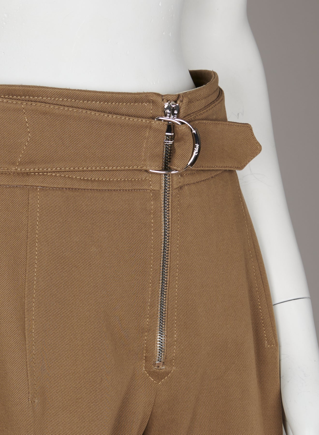Pantalon en coutil de coton - Marron