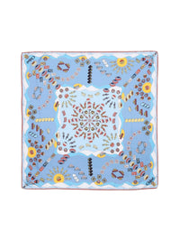 Foulard Franckie en soie - Multicolor Blue