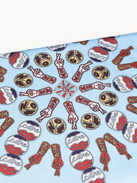 Foulard Franckie en soie - Multicolor Blue