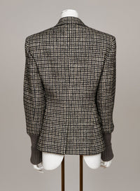 Blazer structuré en laine - Sooty Khaki