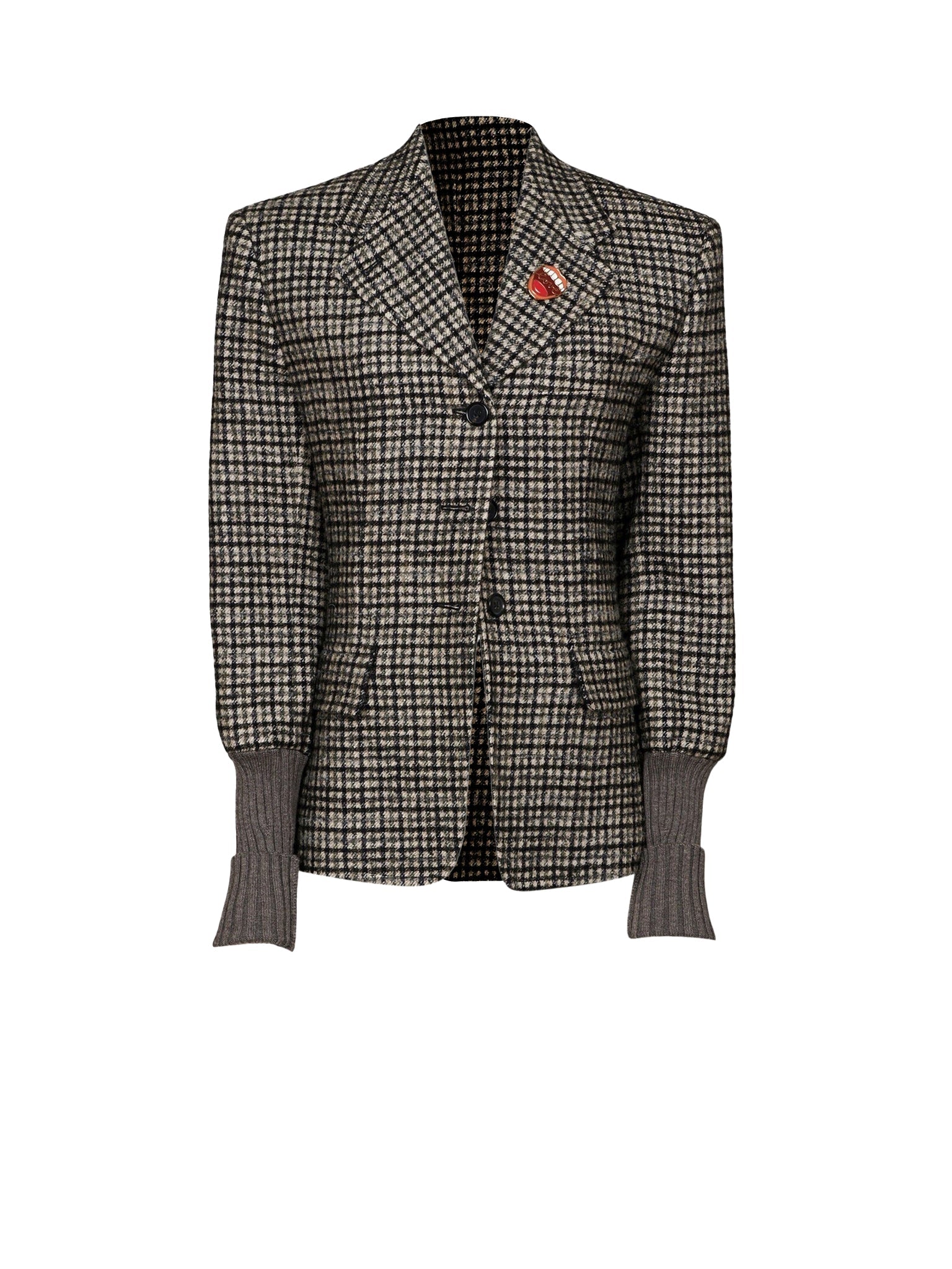 Blazer structuré en laine - Sooty Khaki
