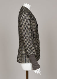 Blazer structuré en laine - Sooty Khaki