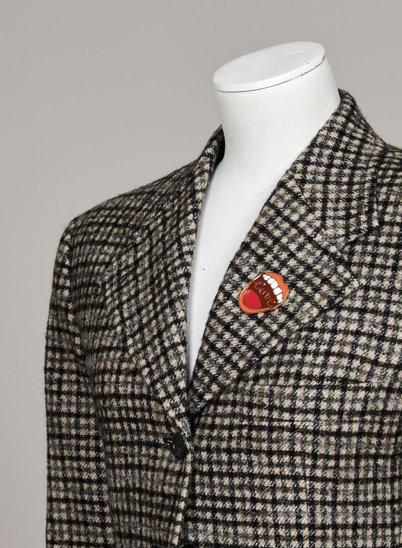 Blazer structuré en laine - Sooty Khaki