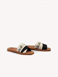 Mules plates Woody - Black & White