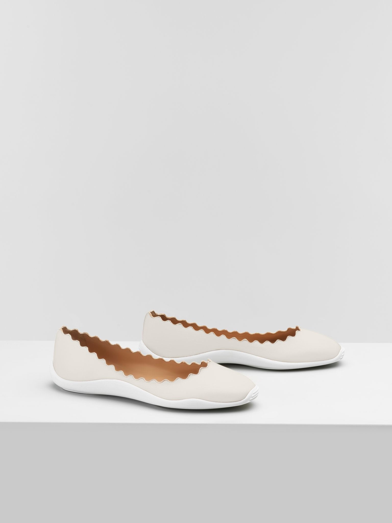 Ballerines Lauren Runner en cuir - Cloudy White