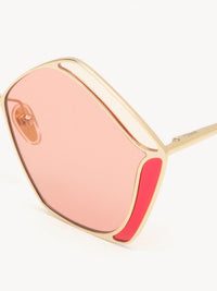 Lunettes de soleil pentagone Gemma - Pink