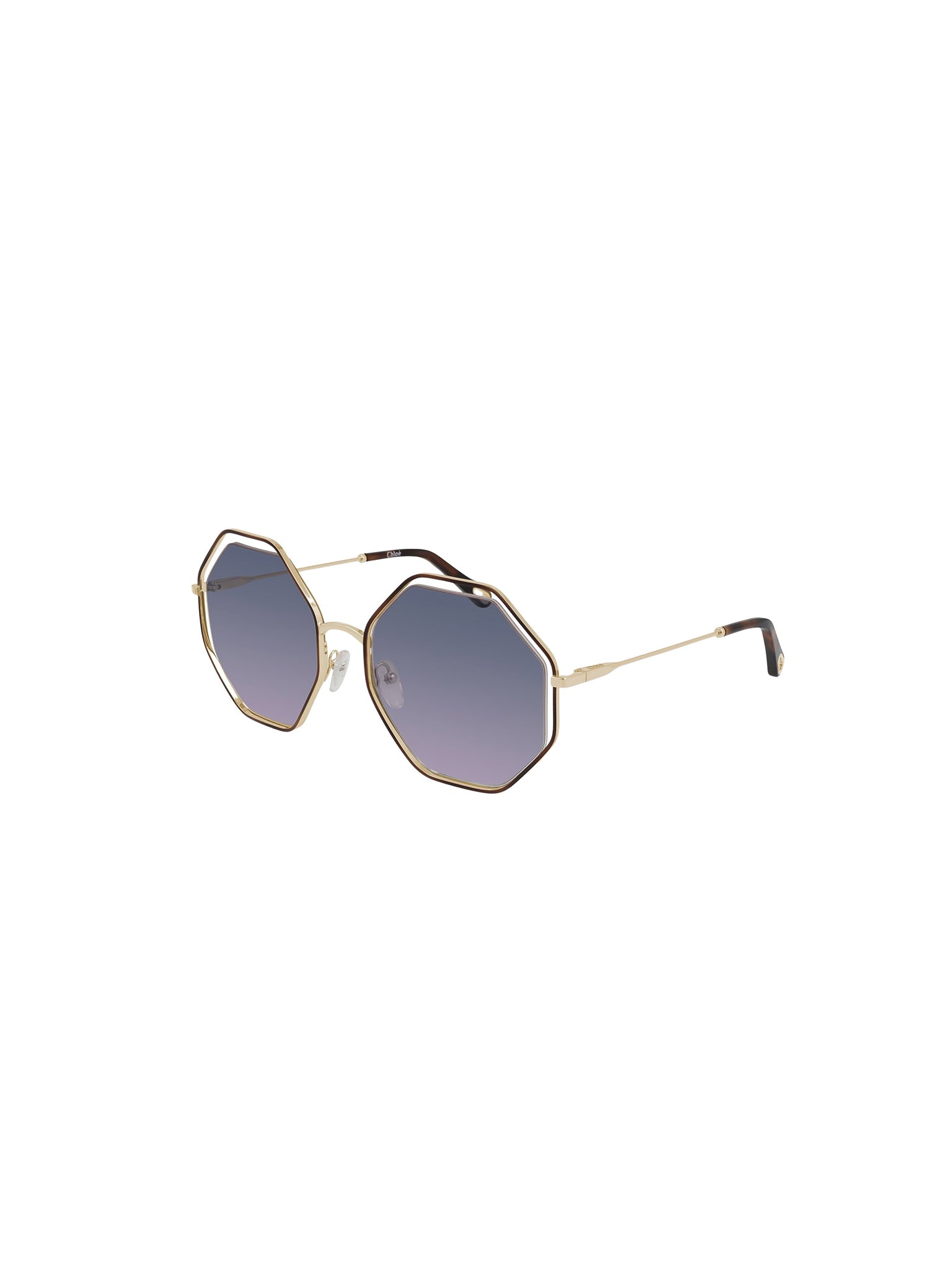 Lunettes de soleil Poppy - Gold Purple Azur Crystal