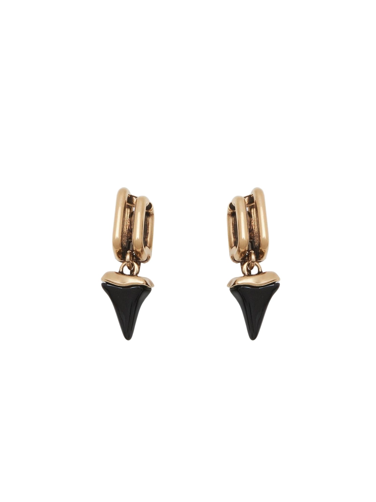 Boucles d'oreilles en laiton - Black
