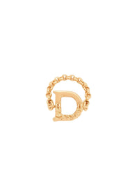 Bague Alphabet en laiton - Gold D