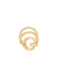 Bague Alphabet en laiton - Gold G