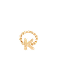 Bague Alphabet en laiton - Gold K