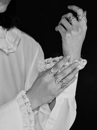 Bague Alphabet en laiton - Gold K