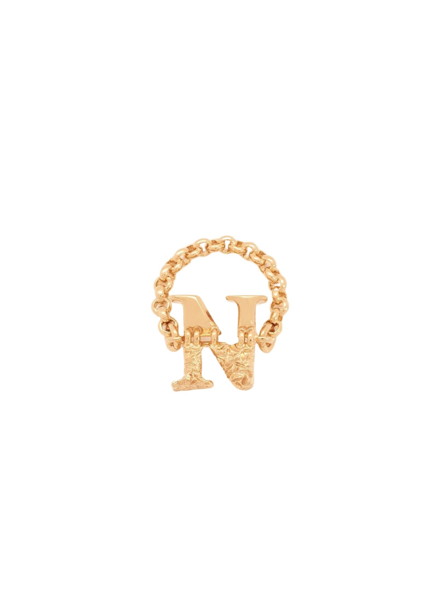 Bague Alphabet en laiton - Gold N