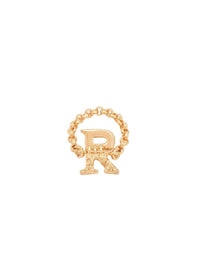 Bague Alphabet en laiton - Gold R