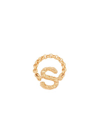 Bague Alphabet en laiton - Gold S