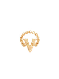 Bague Alphabet en laiton - Gold V