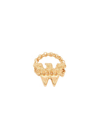 Bague Alphabet en laiton - Gold W