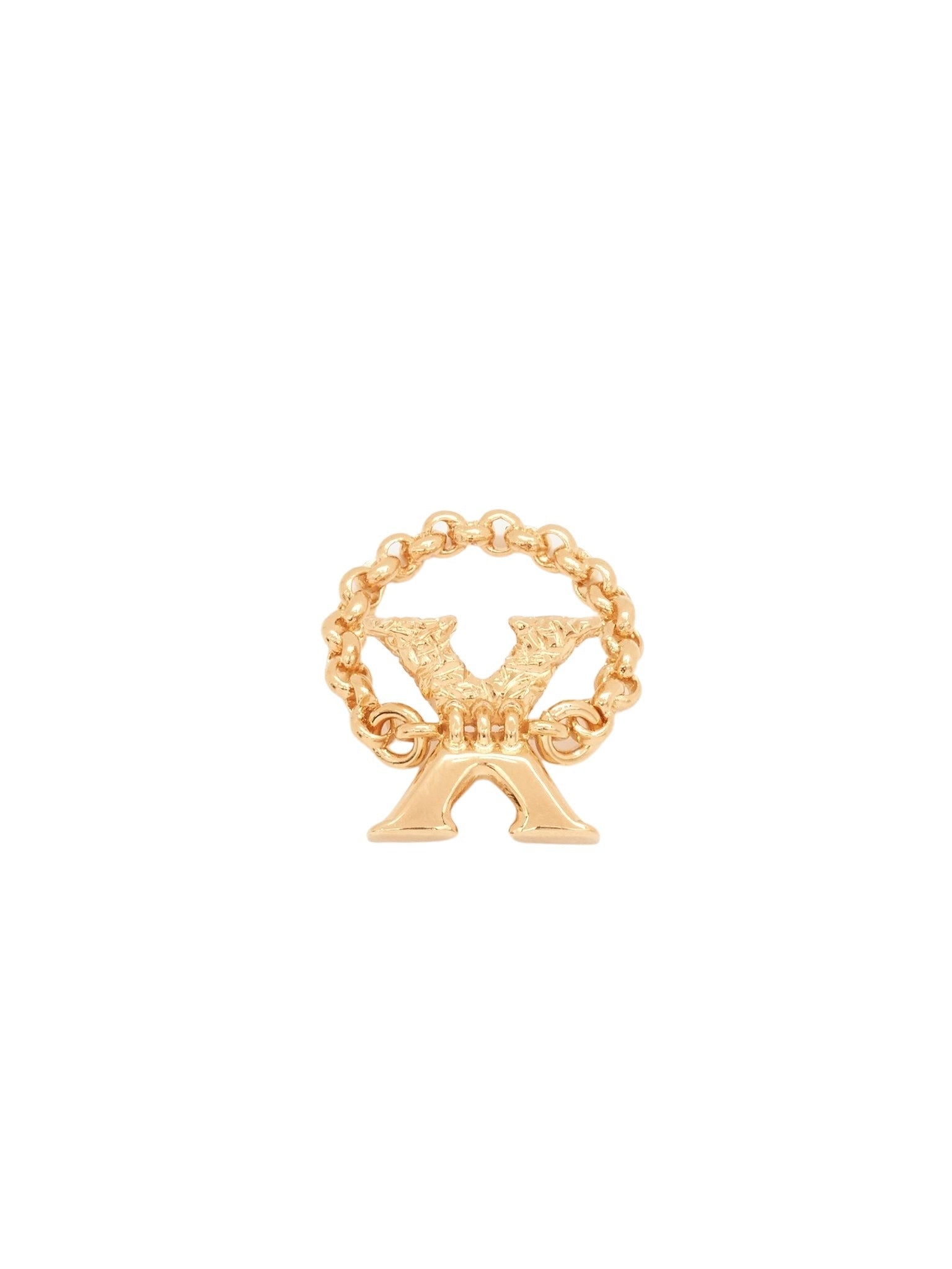 Bague Alphabet en laiton - Gold X