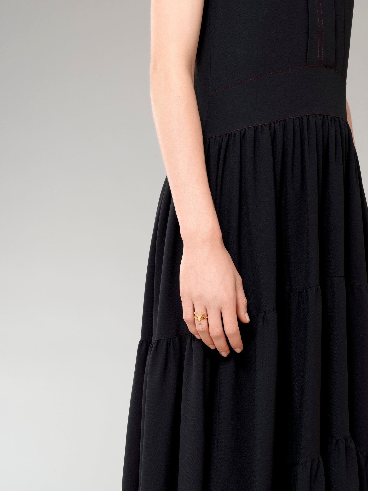 Bague Alphabet en laiton - Gold Y
