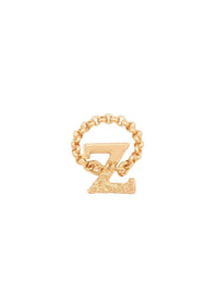 Bague Alphabet en laiton - Gold Z