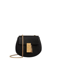 Mini sac à dos Drew en cuir - Black