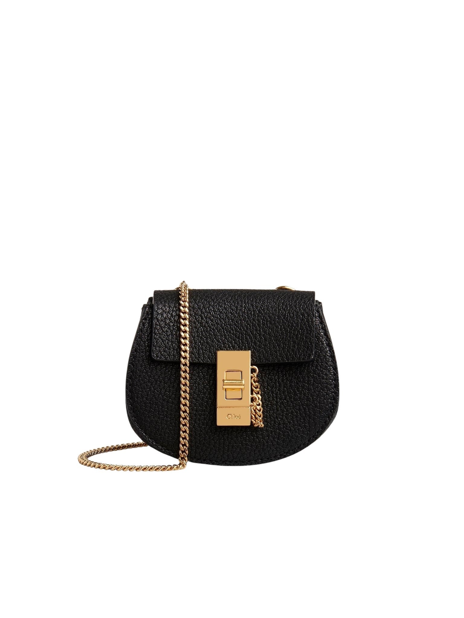 Mini sac à dos Drew en cuir - Black