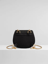 Mini sac à dos Drew en cuir - Black