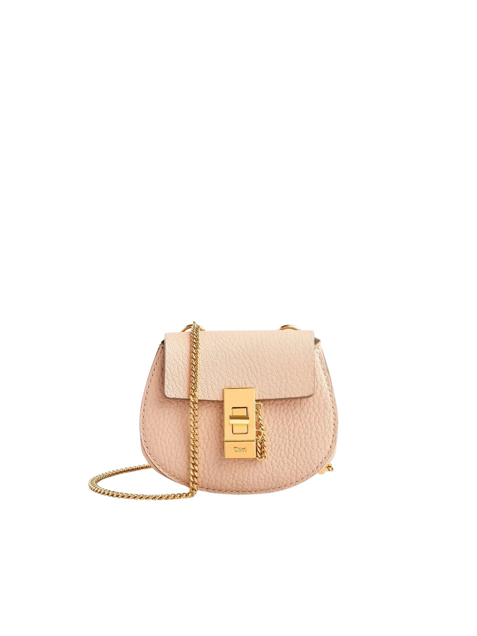 Mini sac à dos Drew en cuir - Cement Pink