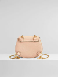 Mini sac à dos Drew en cuir - Cement Pink