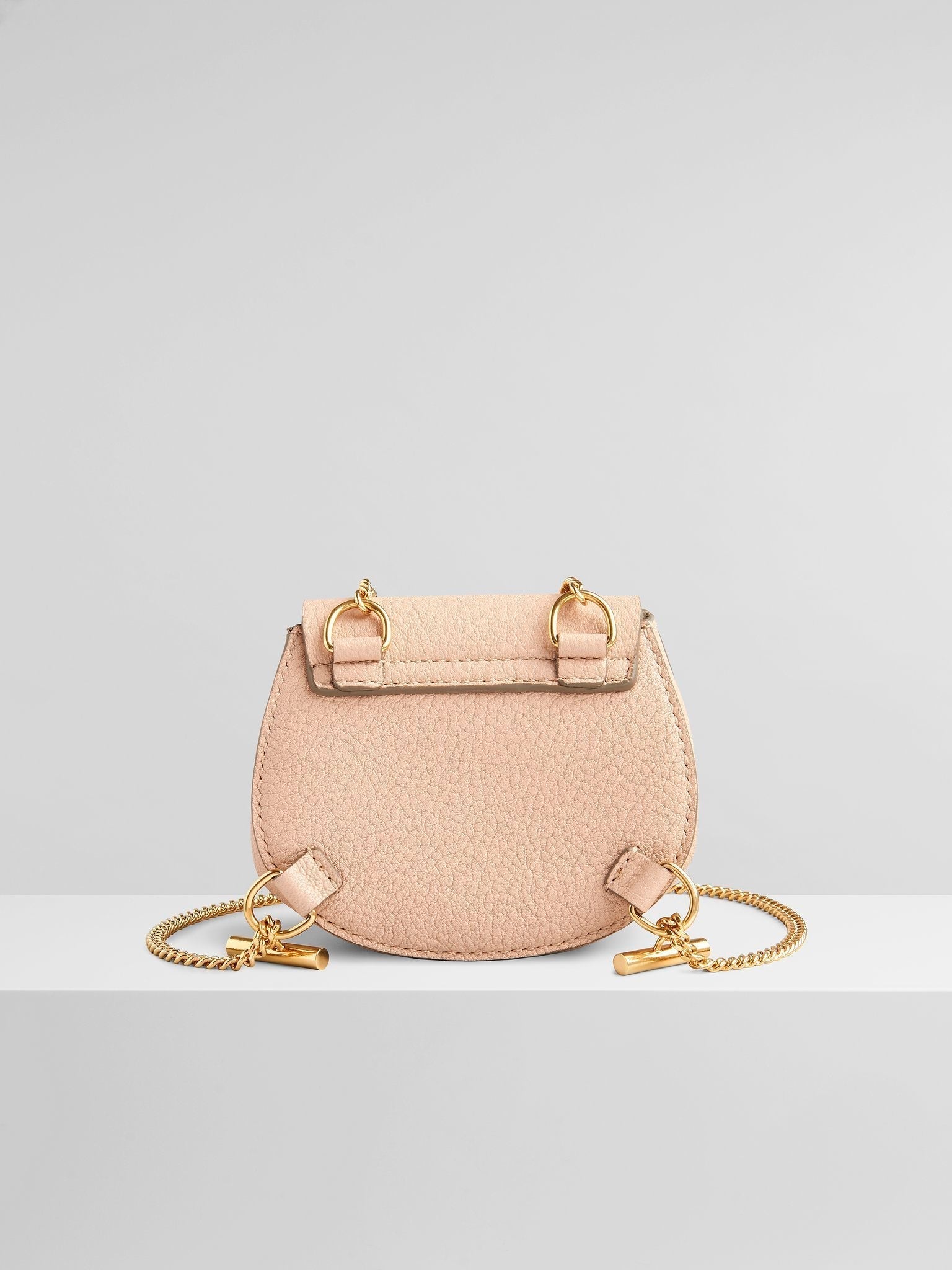 Mini sac à dos Drew en cuir - Cement Pink